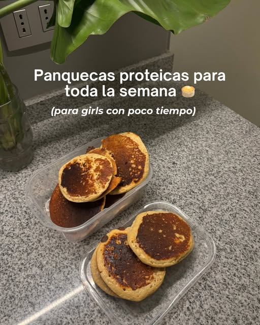 Panqueques proteicos preparados por Nathaly Ziems.